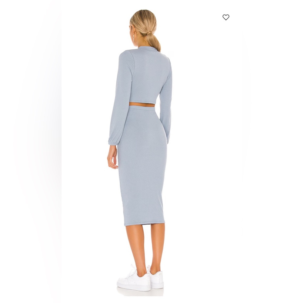 Superdown Lena Midi Set in Dusty Blue size Small - Picture 13 of 15
